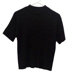 Studio Works Petite Black Short Sleeve Shirt